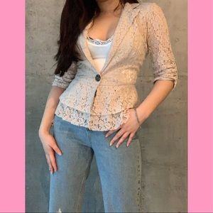 Lace blazer